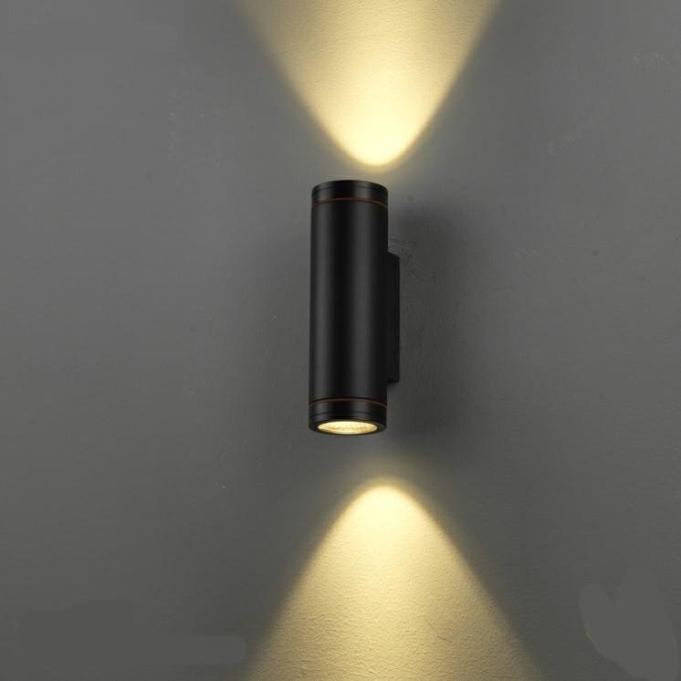 LED COB Wall Fixture Light Up Down Dual-Head Cylinder Waterproof - Image 3
