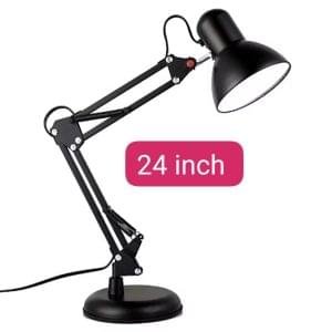 Adjustable Study Table Desk Lamp Flexible Swing Arm With Heavy Base