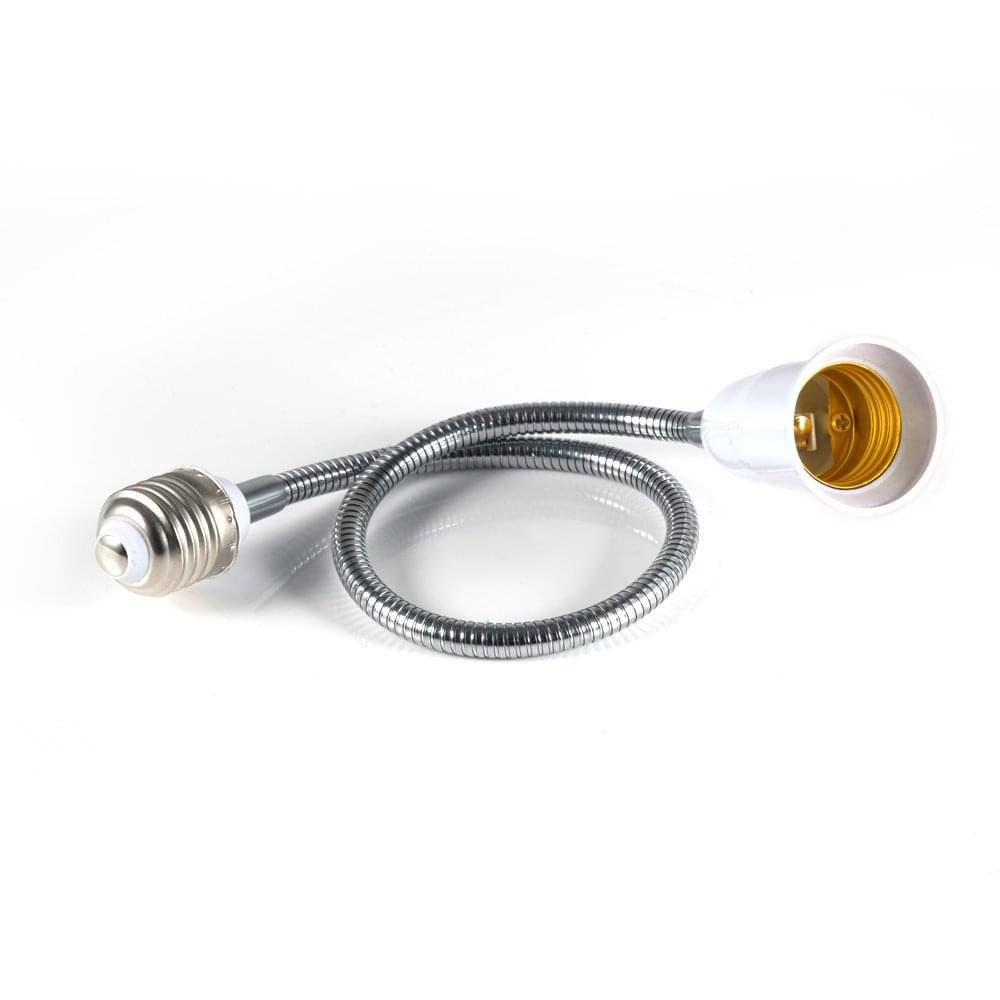 Flexible Extend Extension LED Light Bulb E27 To E27 Lamp Base Holder - Image 3