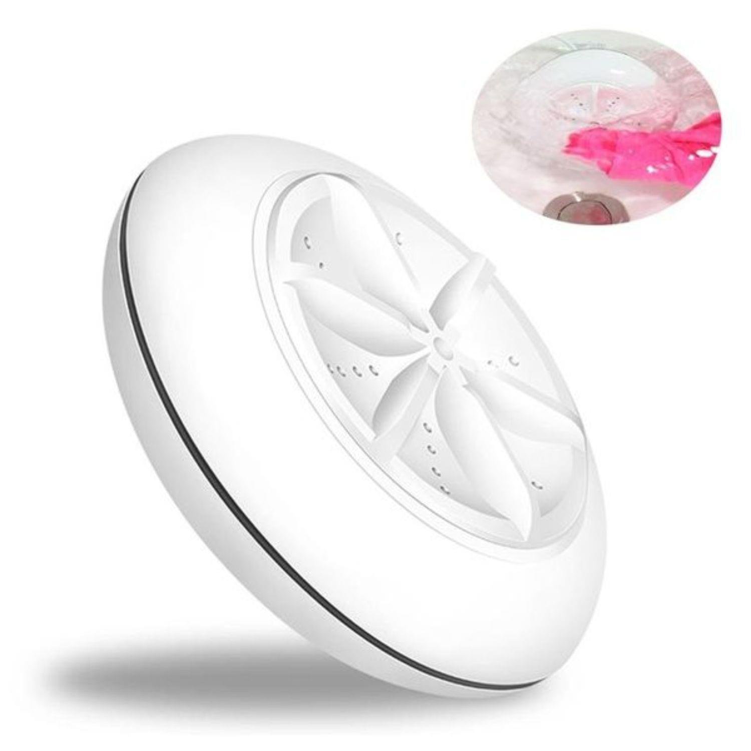 Mini Portable Ultrasonic Turbine Washing Machine Turner USB Powered - Image 2