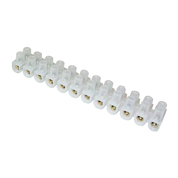 Set of 12 Connector Strip  10 Amp Terminal Block Wire Connection