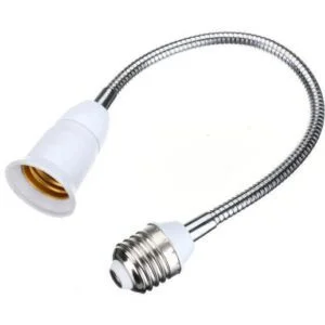 Flexible Extend Extension LED Light Bulb E27 To E27 Lamp Base Holder