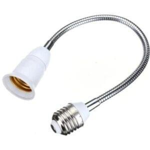 Flexible Extend Extension LED Light Bulb E27 To E27 Lamp Base Holder