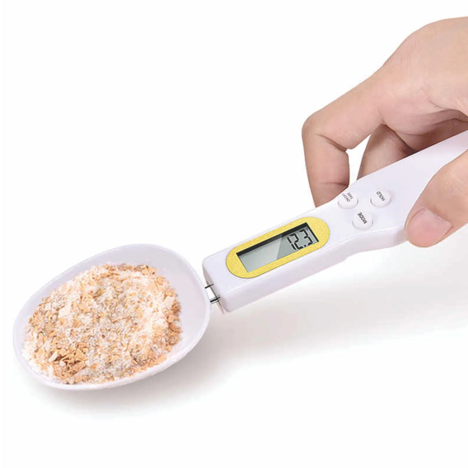 Digital Spoon Scale Weight up 1-500g Electronic Measuring Spoon Adjustable Digital Kitchen Spoons Large LCD Display Measurements Ounces Grams Karats Maximum 30 ml for Tea Milk Coffee