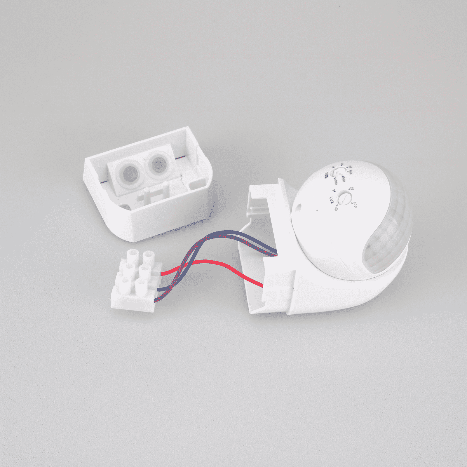 SIC Infrared PIR Sensor Human Motion Automatic Detector Adjustable Auto On/Off Light Switch AC85-265V 180 Degrees Rotating Indoor Outdoor Timer Light Switch for Home Offices Factory Warehouse Shops for security and electricity saving - Image 2