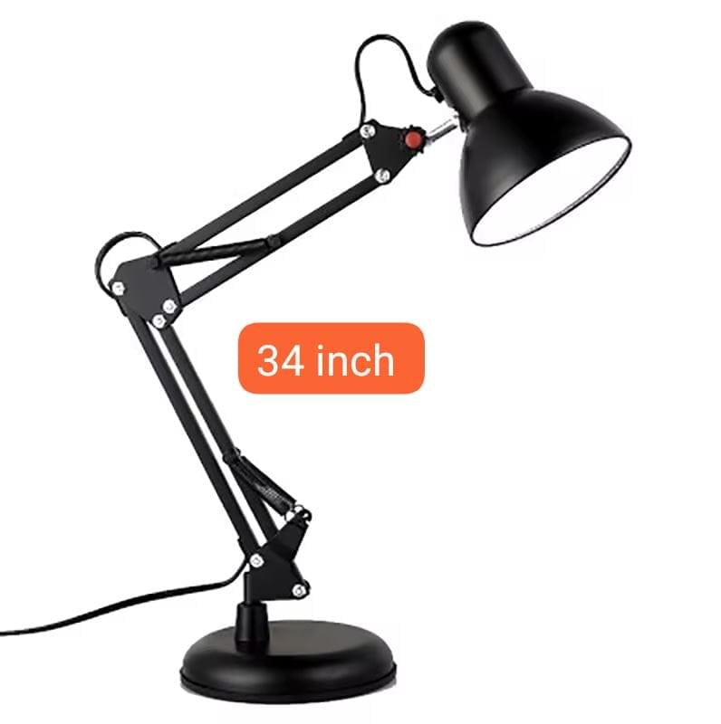 SIC Green Colour Adjustable Aesthetic Study Table Desk Lamp 3ft Approx. Flexible Metal Swing Arm 360 rotation E27 eye protection Decoration Simple Modern Ornaments Creative Bedroom Bedside Study Office Bedroom Reading Lamp with Heave Base - Image 8