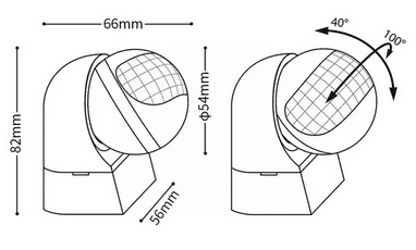 SIC Infrared PIR Sensor Human Motion Automatic Detector Adjustable Auto On/Off Light Switch AC85-265V 180 Degrees Rotating Indoor Outdoor Timer Light Switch for Home Offices Factory Warehouse Shops for security and electricity saving - Image 5