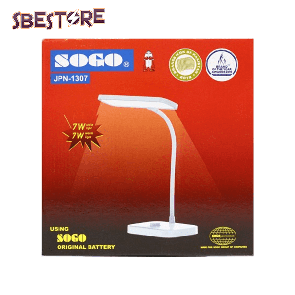 white color rechargeable study lamp