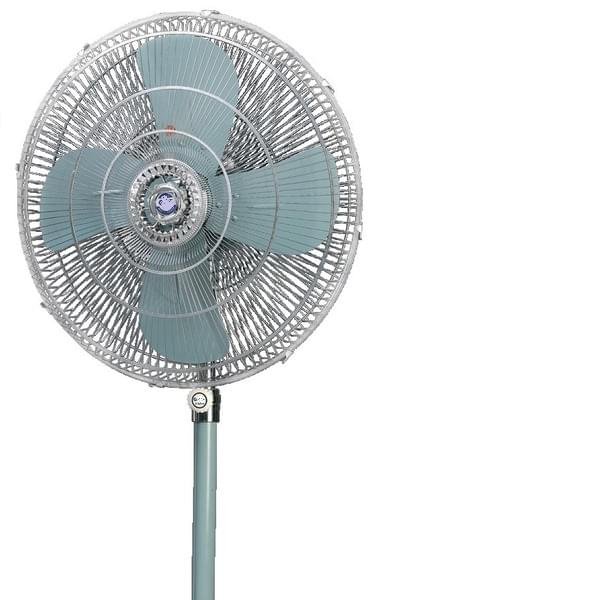 Pedestal Fan 24 Hi-Standard Heavy Duty 200V-240V High Speed Ultra Quiet High Speed Pedestal Fan Powerful Cooling, Adjustable Height & Wide Oscillation"
