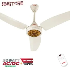 Royal Ceiling Fan Passion Flora off white with brown plate 56 Inch
