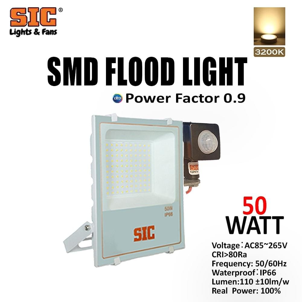 SIC Motion Sensor Flood Light 50W - Smart Lighting - Image 10
