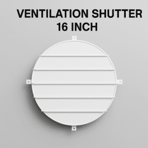 16 inch round metal shutter